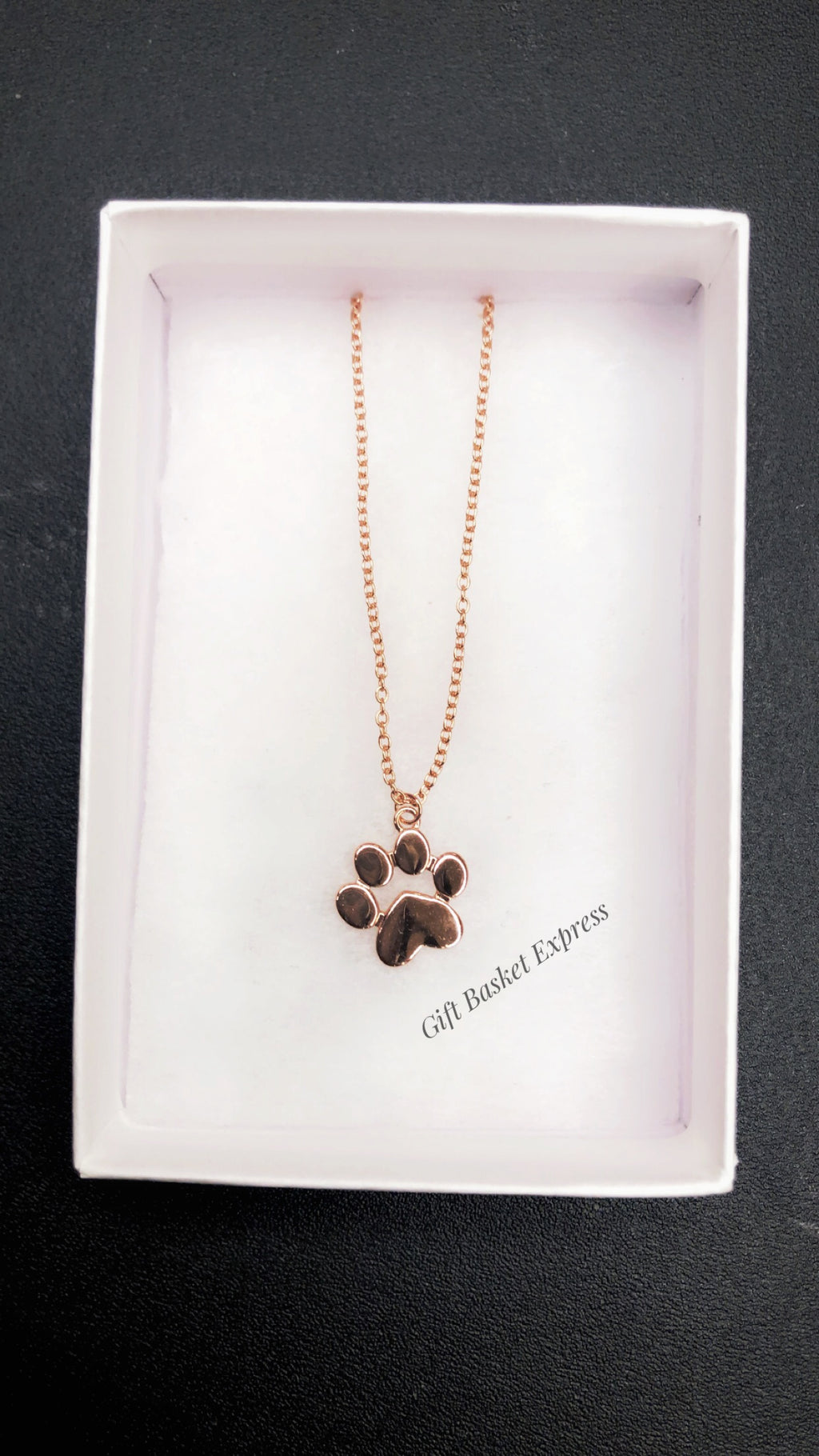 Perfect Paw Print Dog Necklace - Rose Gold Gift for Dog Mom / Dog Lover